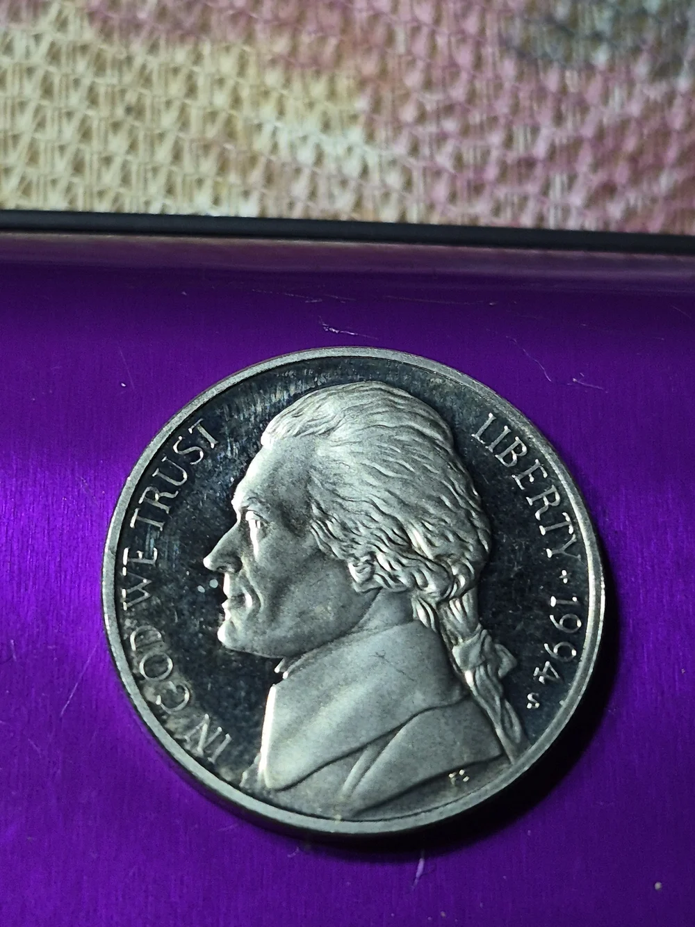 1994 S Cameo Proof Jefferson Nickel
